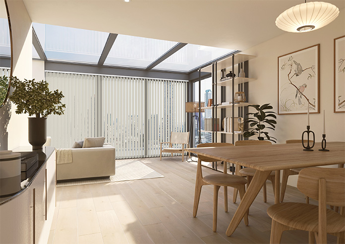 Anthology, Macaroon Cream - Vertical Blind - Image 7